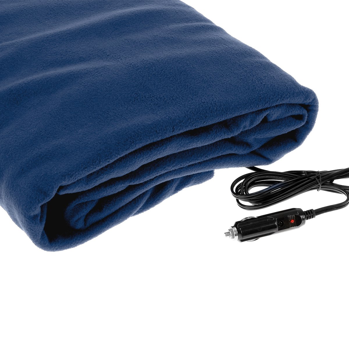 Heated Electric Car Blanket 150x110cm 12V - Navy Blue