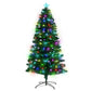 4ft 1.2m 150 Tips Enchanted Pre Lit Fibre Optic Christmas Tree Stars Xmas Decor