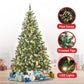 5ft 1.5m 600 Tips Pre Lit Christmas Tree Decor with Pine Cones Xmas Decorations