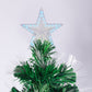 6ft 1.8m 250 Tips Enchanted Pre Lit Fibre Optic Christmas Tree Stars Xmas Decor