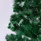 6ft 1.8m 250 Tips Enchanted Pre Lit Fibre Optic Christmas Tree Stars Xmas Decor