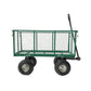 Steel Mesh Garden Trolley Cart - Green