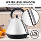 1.7L Rose Trim Collection Kettle - White