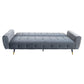 Milli 3-Seater Tufted Velvet Sofa Bed - Light Grey