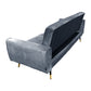 Milli 3-Seater Tufted Velvet Sofa Bed - Light Grey