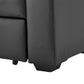 Maisie 2-Seater Faux Leather Sofa Bed Lounge Couch - Black