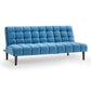 Marlena 3-Seater Faux Suede Fabric Sofa Bed Lounge - Blue