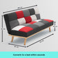 Mabry 3-Seater Linen Fabric Wood Modular Sofa Bed Couch - Multi-colour