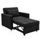 Mindy 3-in-1 Convertible Lounge Chair Bed - Black