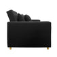 Mindy 3-in-1 Convertible Lounge Chair Bed - Black