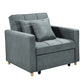 Millicent 3-in-1 Convertible Sofa Chair Bed - Grey