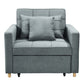 Millicent 3-in-1 Convertible Sofa Chair Bed - Grey