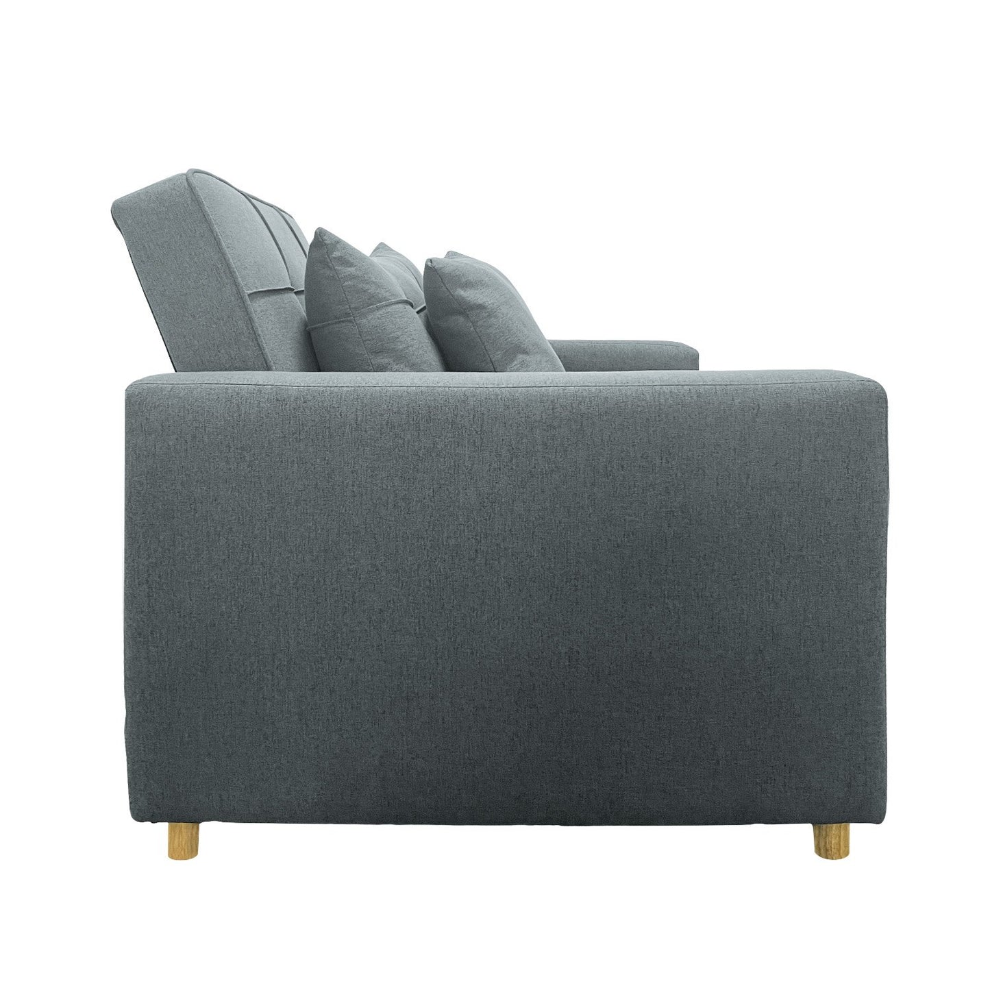 Millicent 3-in-1 Convertible Sofa Chair Bed - Grey