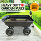 Garden Dump Cart Dumper Wagon Carrier Wheel Barrow  125L