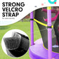 Kahuna Trampoline 4.5FT Round Free Safety Net Spring Pad Cover Mat Outdoor Yellow Purple