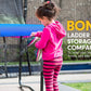 Kahuna Trampoline for Kids 8FT Outdoor Rainbow and Children Suited for Fitness Exercise Gymnastics with Safety Enclosure