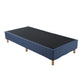 Vera Ensemble Bed Base Mattress Foundation with Metal Stats - Blue Double