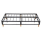 Vera Ensemble Bed Base Mattress Foundation with Metal Stats - Blue Double