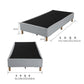 Vera Ensemble Bed Base Mattress Foundation with Metal Stats - Blue Queen