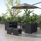 Horrocks 8 Seater Outdoor Dining Set - Black