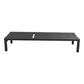 Clint Adjustable Outdoor Sun Lounger In Aluminium Dark Grey