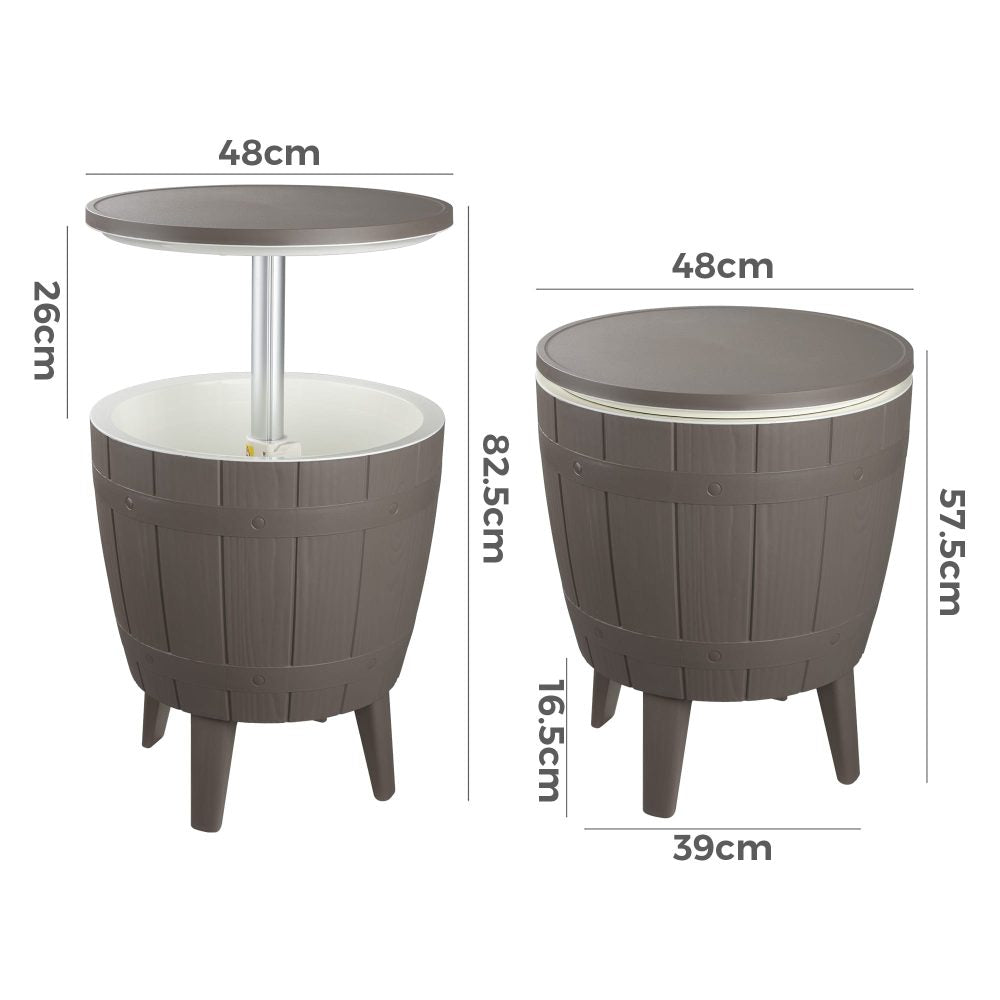 Murphy Cooler Table - Taupe