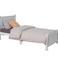 Macey Solid Pine Timber Bed Frame - White Double