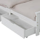 Leah Set of 2 Wooden Bed Frame Storage Trundle Drawers - White