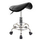 Salon Barber Stool Swivel Saddle Type - Black