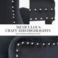 Arabella Set of 4 French Provincial Dining Chair Ring Studded Velvet Rubberwood Leg - Black