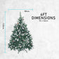 4ft 1.2m 390 Tips Snowy Christmas Tree Xmas Pine Cones Green