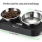 Stainless Steel Pet Bowl Water Bowls Portable Anti Slip Skid Feeder Dog Rabbit Cat