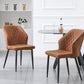 Ava Set of 4 Cross Pattern Dining Chair - Brown