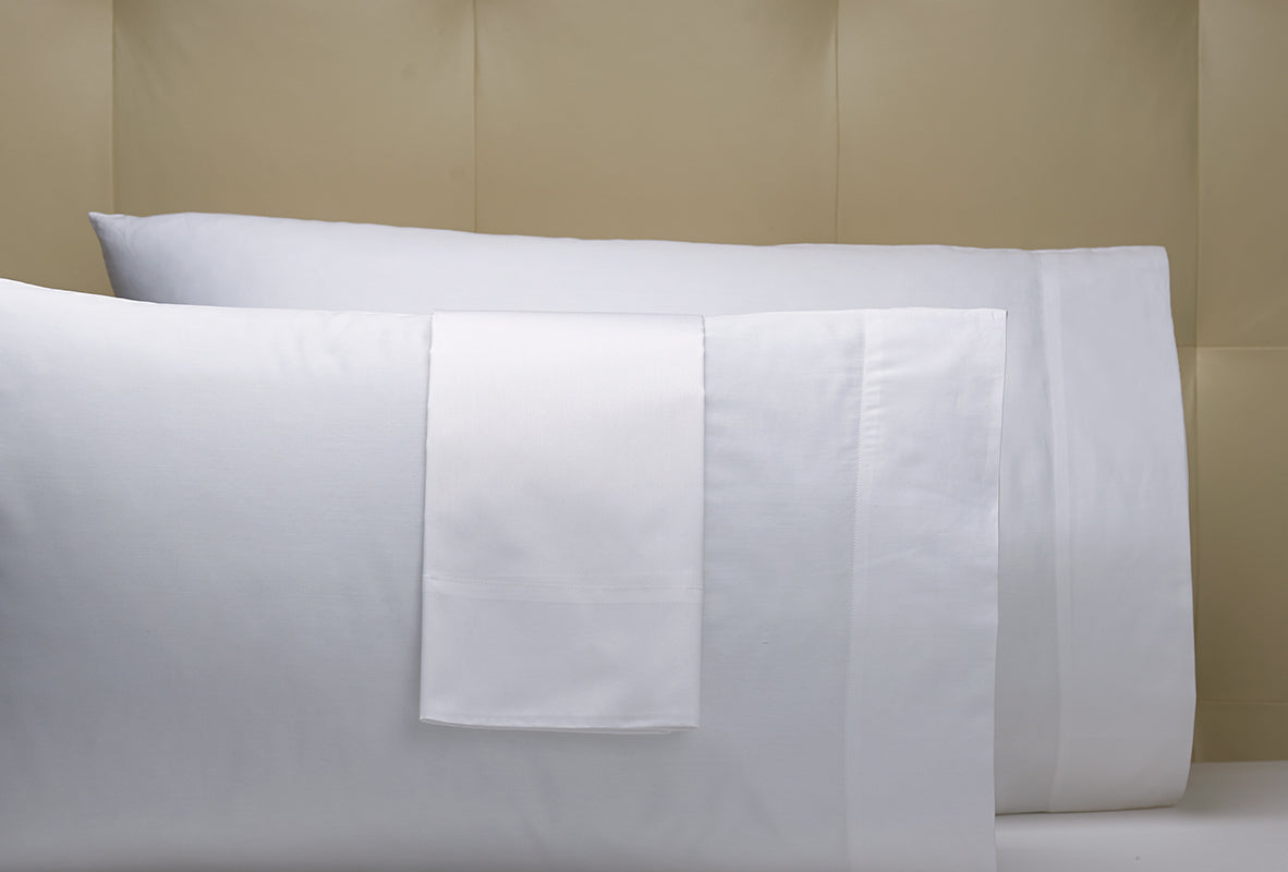 Set of 2 Hotel Quality Pillow Cases - White King