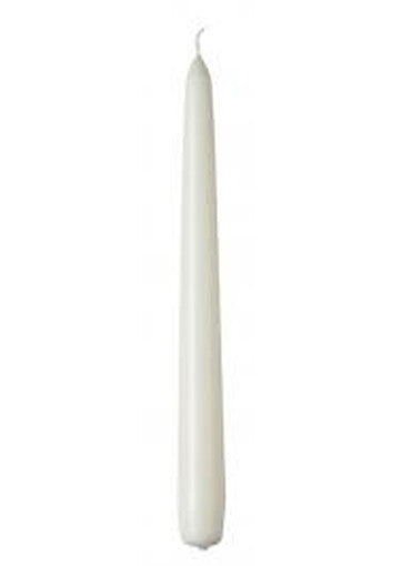 10 Pack White Wax 20cm Taper Church House Vigil Candlabra Candle 2CM WIDE