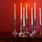10 Pack White Wax 20cm Taper Church House Vigil Candlabra Candle 2CM WIDE