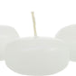 10 Pack of 8cm Ivory Wax Floating Candles - Wedding Party Home Event Decoration