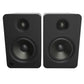 YU6 200W Powered Bookshelf Speakers With Bluetooth® And Phono Preamp - Matte Black