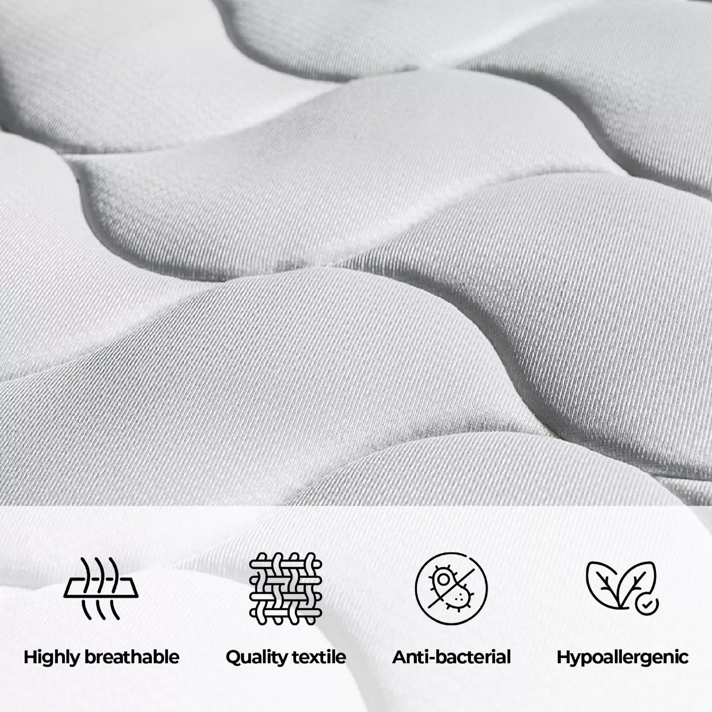 Felix 19cm 3-Zone Orthopaedic Pocket Spring Mattress - King Single
