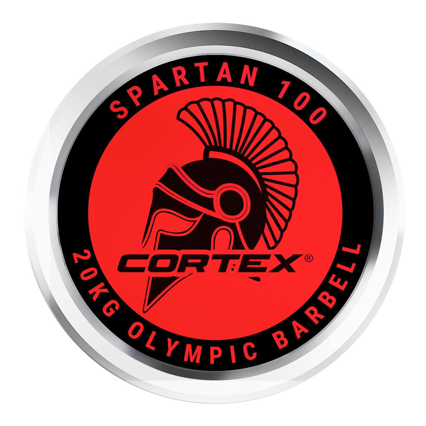 SPARTAN100 7ft 20kg Olympic Barbell with Lockjaw Collars