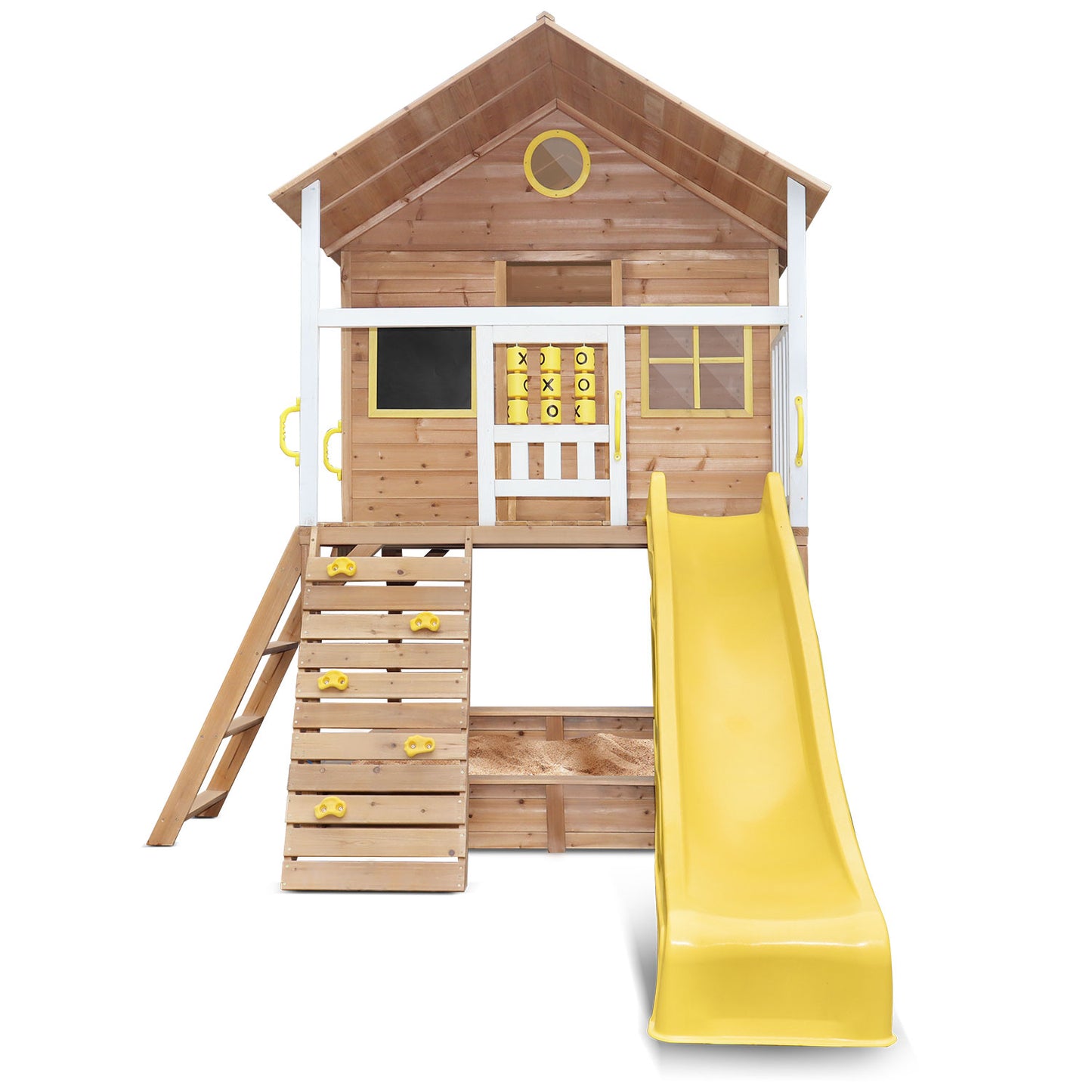 Kids Warrigal Cubby House - Yellow Slide