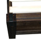 Allison Bed Frame in Solid Wood Veneered Acacia Bedroom Timber Slat - Chocolate King