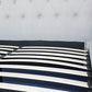 Luna Upholstered French Provincial High Bedhead Bed Frame Fabric - Grey Queen