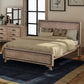 Gabriella Silver Brush Bed Frame in Acacia Wood Construction - Wood King