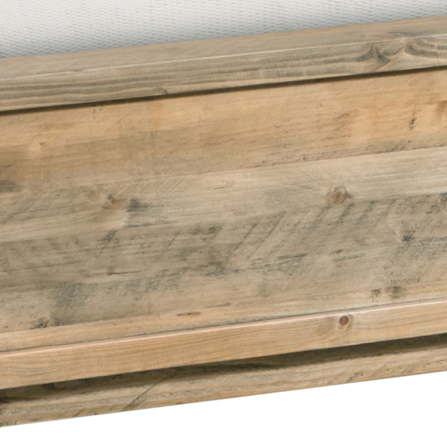 Nalini Wooden Bed Frame in Solid Wood Antique Design - Light Brown Queen