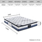 Isabella 28cm Mattress Latex Pillow Top Pocket Spring Foam Medium Firm Bed - King Single