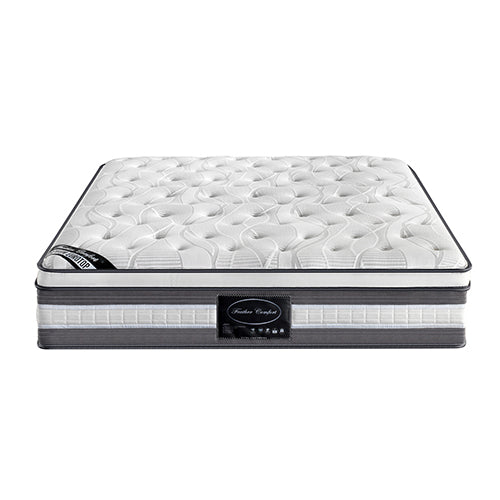 Caleb 34cm Mattress Euro Top Pocket Spring Coil with Knitted Fabric Medium Firm Thick - Double