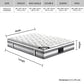 Caleb 34cm Mattress Euro Top Pocket Spring Coil with Knitted Fabric Medium Firm Thick - Double