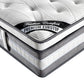 Caleb 34cm Mattress Euro Top Pocket Spring Coil with Knitted Fabric Medium Firm Thick - King