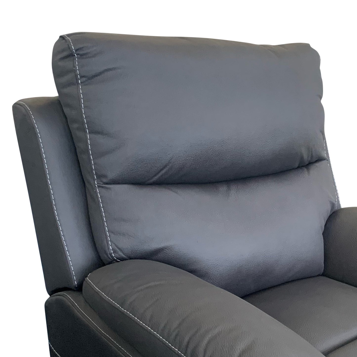 Melty 2-Seater Finest Fabric Electric Recliner Feature Multi Positions Ultra Cushioned USB Outlets - Charcoal